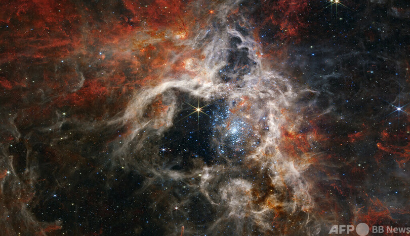 「タランチュラ星雲」 ウェッブ宇宙望遠鏡撮影の鮮明画像