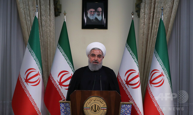 イラン大統領、濃縮「無制限」再開示唆 米の核合意離脱表明受け