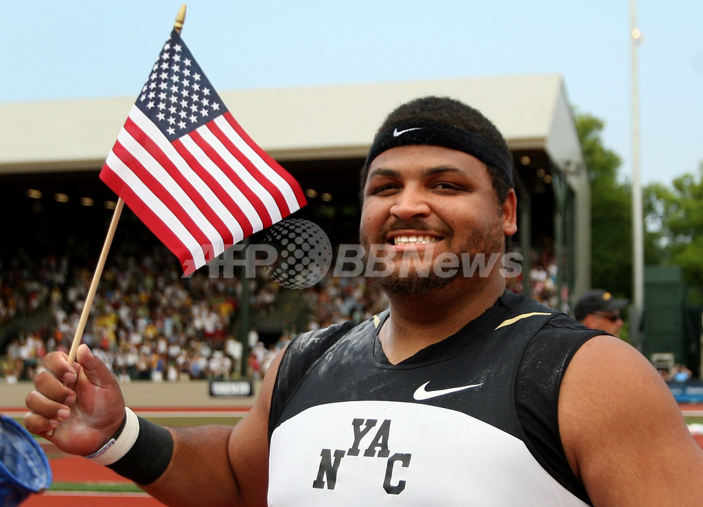 リース・ホッファ 男子砲丸投げ決勝を制し五輪代表入り 写真4枚 国際ニュース：AFPBB News