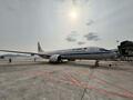 中国国際航空が運航した重慶‐成田線の旅客機（2025年1月26日撮影）。(c)Xinhua News