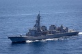 海上自衛隊の護衛艦「あけぼの」。オーストラリア軍提供（2024年4月7日撮影、8日提供）。(c)Leo BAUMGARTNER / AUSTRALIAN DEPARTMENT OF DEFENCE / AFP