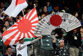 第3回ワールド・ベースボール・クラシック（2013 World Baseball Classic、WBC）は17日、米カリフォルニア（California）州サンフランシスコ（San Francisco）で準決勝が行われ、日本は1-3でプエルトリコに敗れた。

声援を送る日本のファン（2013年3月17日撮影）。(c)AFP/Getty Images/Thearon W. Henderson