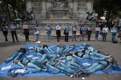 「魚を苦しめないで」 菜食主義団体がデモ フランス