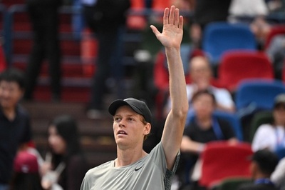 シナーが上海マスターズ8強 シェルトンに昨年の雪辱