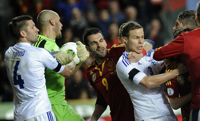 スペイン、ホームでフィンランドと引き分ける W杯欧州予選