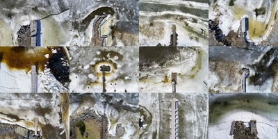 フィンランドの群島、海氷割れ夏近づく