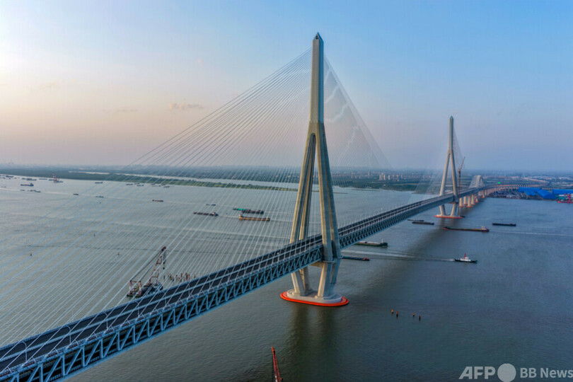 世界最長スパン斜張橋の常泰長江大橋 荷重試験実施=中国