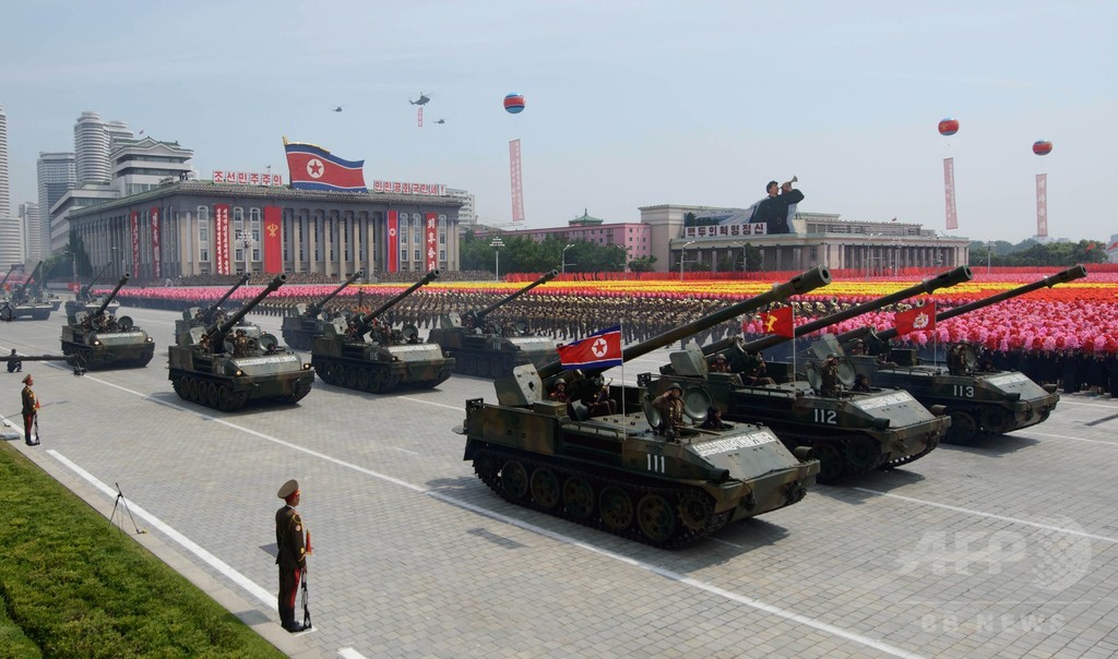 朝鮮労働党70周年の軍事パレード 史上最大規模か 10日開催 写真2枚 国際ニュース Afpbb News