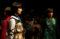 2008年3月12日、インド・ニューデリー市内で発表されたSuneet Varmaの08/09年秋冬コレクション。(c)AFP/Manpreet ROMANA