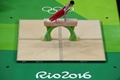 リオデジャネイロ五輪、体操男子予選。あん馬の演技に臨む内村航平（2016年8月6日撮影）。(c)AFP/Antonin THUILLIER