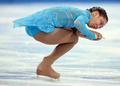ソチ冬季五輪、フィギュアスケート女子シングル・ショートプログラム（SP）。演技に臨むブルックリー・ハン（Brooklee Han、2014年2月19日撮影）。(c)AFP/ADRIAN DENNIS