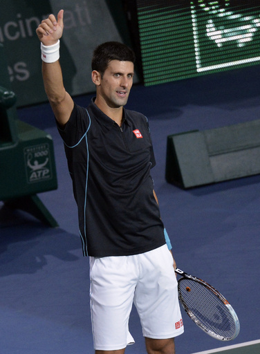 ジョコビッチが順当に3回戦進出、パリ・マスターズ