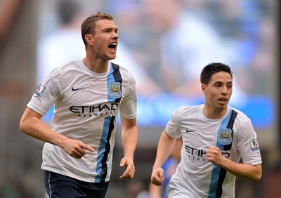 シティがタイトル獲得に前進、ジェコが2得点の活躍