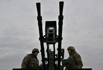 ウクライナ軍、ドローン迎撃訓練実施