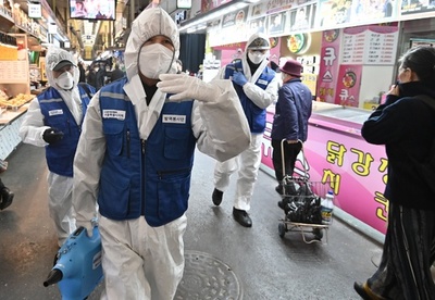 韓国の新型ウイルス感染者数、さらに70人増加し計833人に