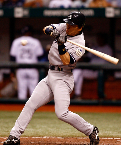 松井秀喜 レイズ戦に代打で出場も三振に倒れる