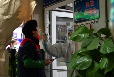 中国の新規感染、20年3月以来最多に