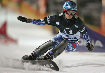 竹内 女子パラレル第5戦・回転で8位