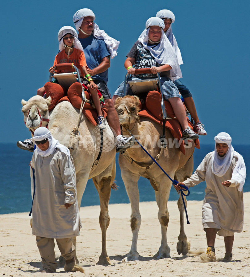 ラクダに乗って気分は中東！メキシコの観光地