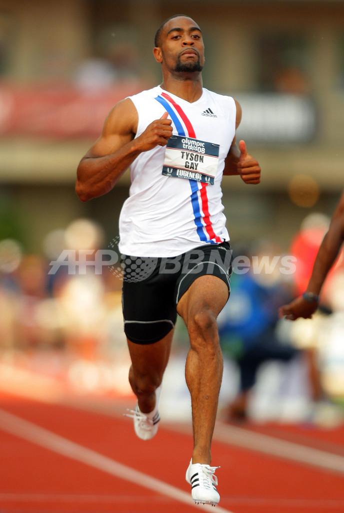 ゲイ 男子100メートル米国記録を樹立