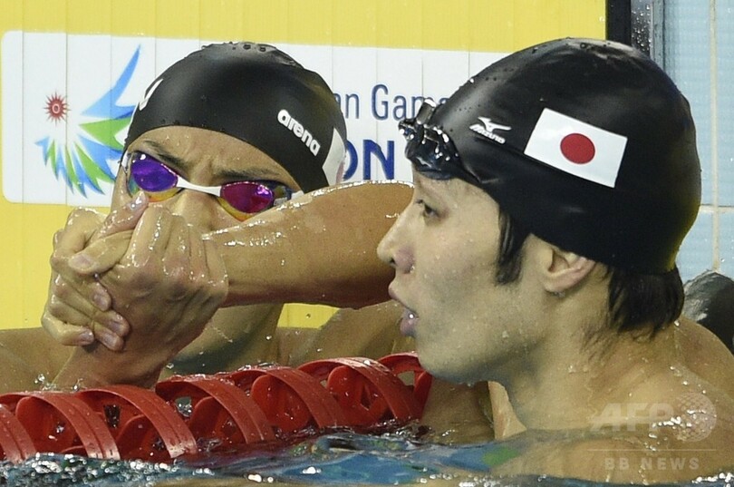 萩野が男子400m個人メドレーで4冠達成！瀬戸が銅 アジア大会