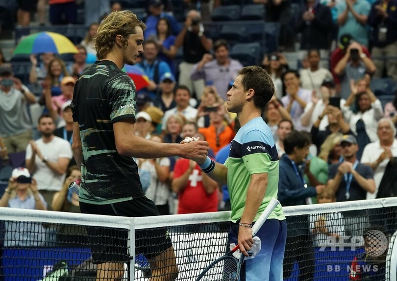 ズベレフが全米OP16強止まり、ベレッティーニは伊勢42年ぶり8強