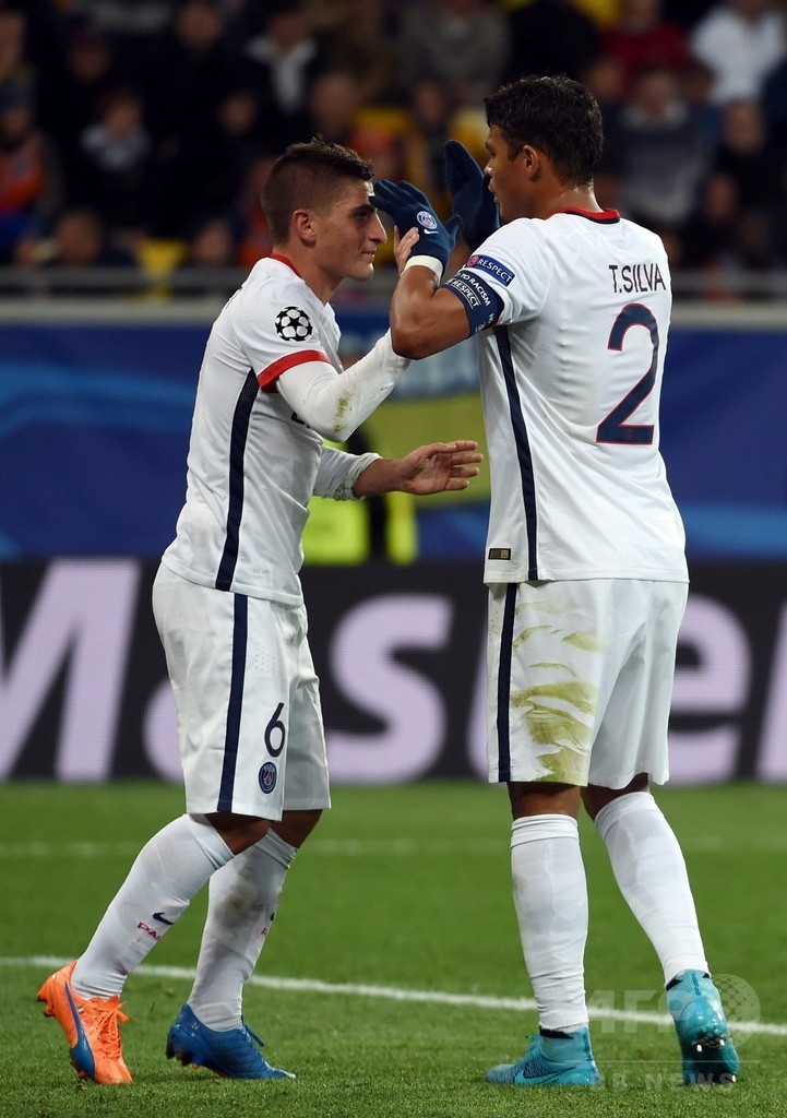PSG、難敵シャフタール寄せ付けず 欧州CL