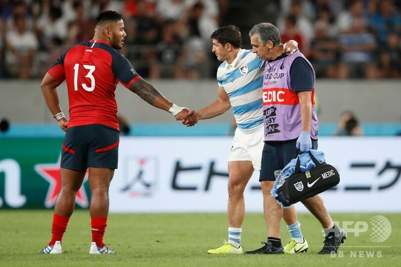 イングランドが決勝T一番乗り、14人のアルゼンチンに快勝 ラグビーW杯