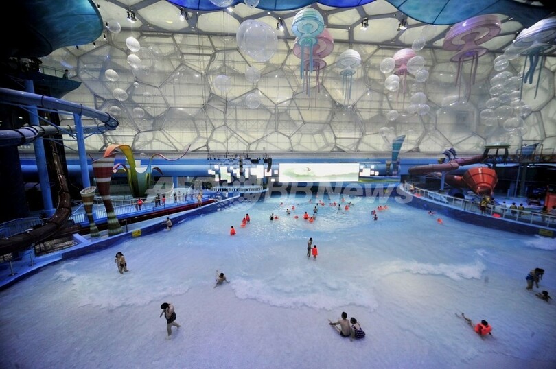 北京五輪水泳会場、アジア最大の屋内プール施設に変身