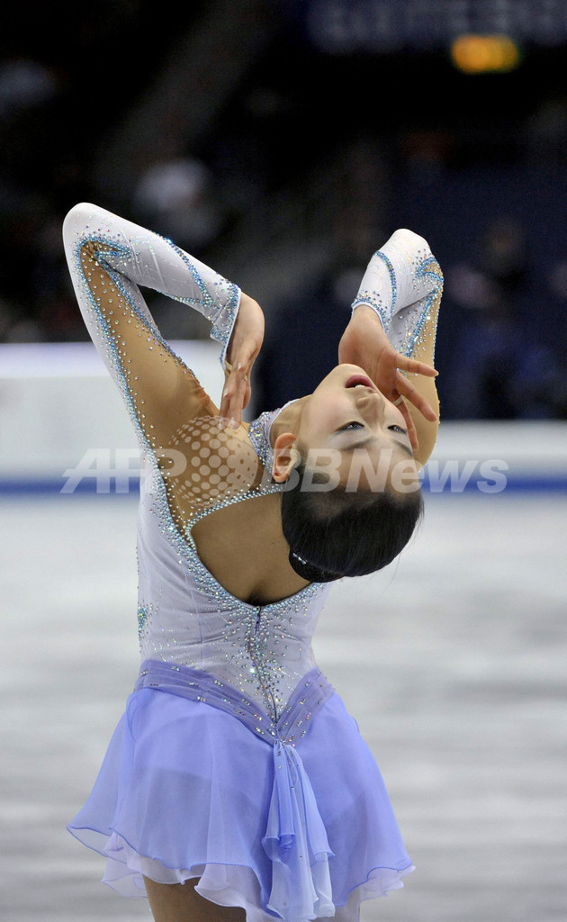 浅田真央 08世界選手権・女子シングルSPで2位につける