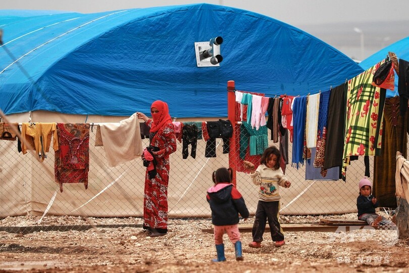 中東・北ア地域の子ども100万人、「寒空にさらされる」恐れ ユニセフ