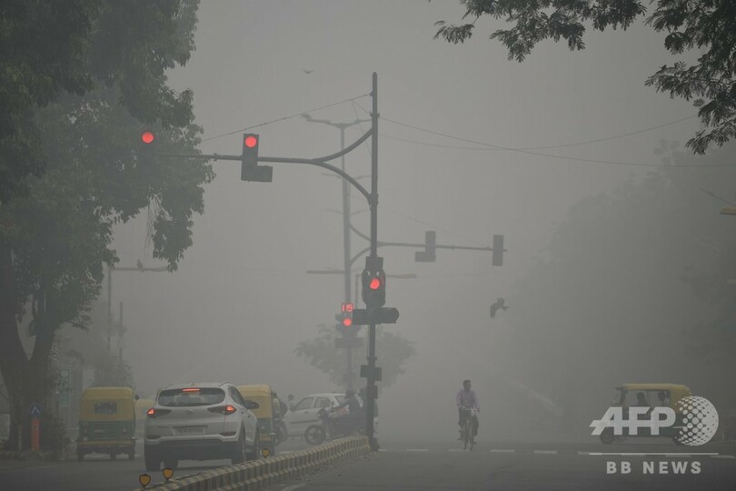 近年で最悪レベルの大気汚染、学校や航空便にも影響 インド首都