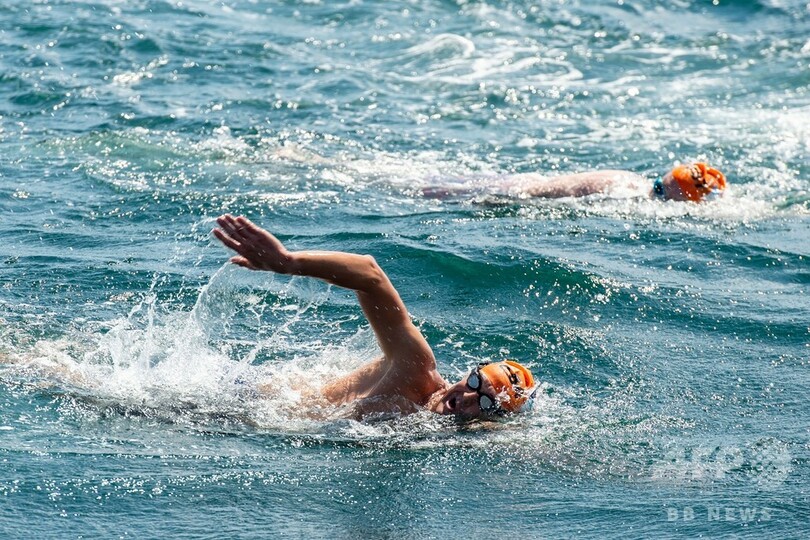 トルコ・ボスポラス海峡で水泳大会、2400人が対岸目指す