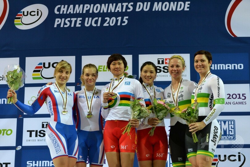 中国ペアが女子チームスプリントを世界新で制す、トラック世界選手権