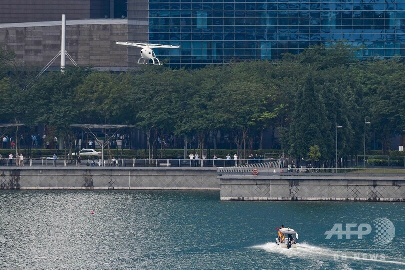 空飛ぶタクシー、シンガポールで試験飛行 早ければ2年後の商用化も