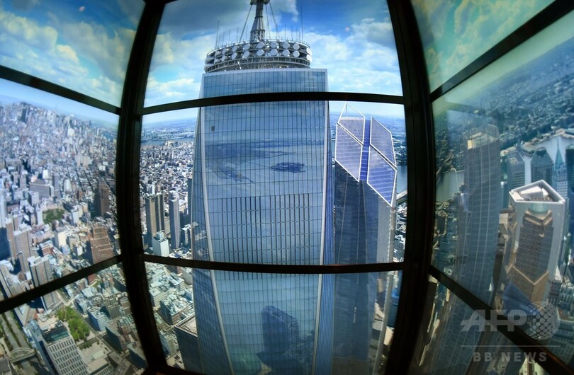 全米一高いビルの展望台が完成、ニューヨークのテロ跡地