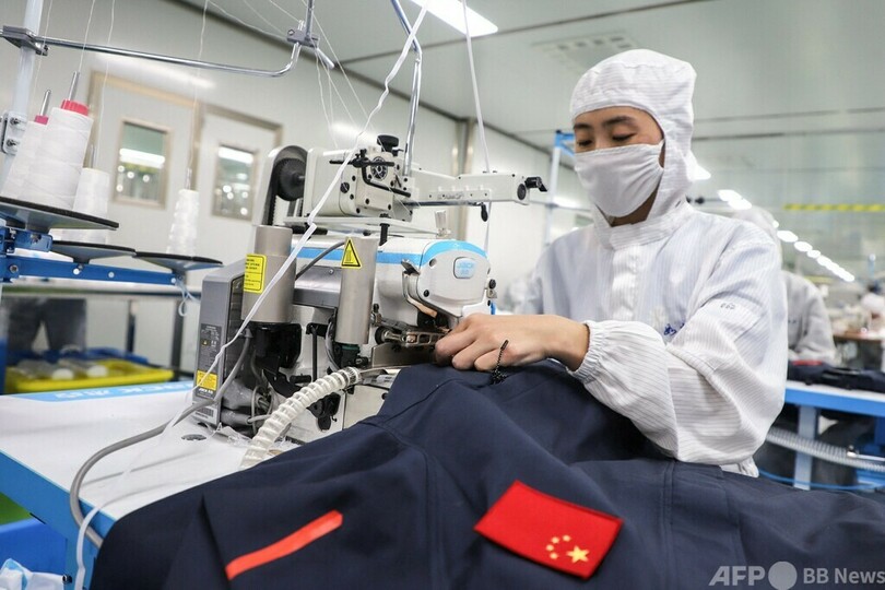 北京五輪用のマスクの生産も急ピッチ 中国