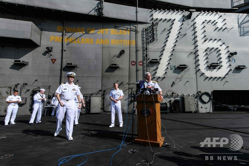 米空母が香港寄港 中国側の融和姿勢か