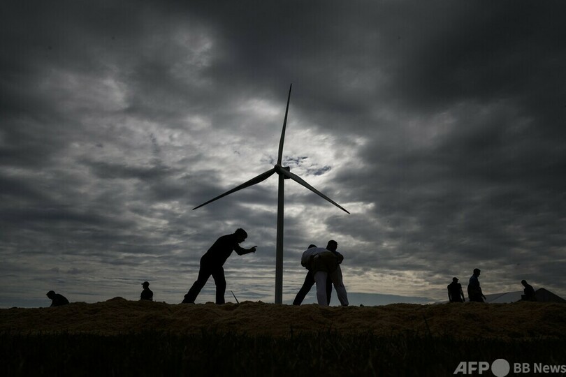力と技の大熱戦、競技団体100周年でスイス相撲大会