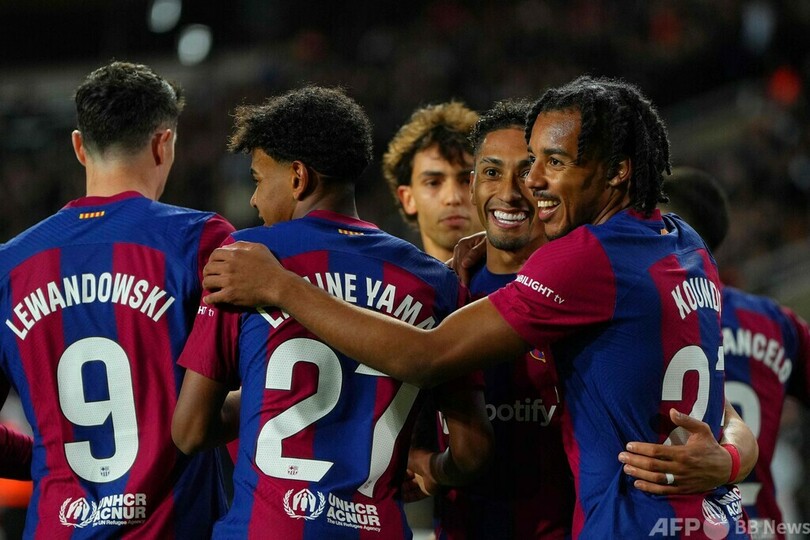 バルサがラフィーニャ弾で勝利 首位レアルと暫定勝ち点5差