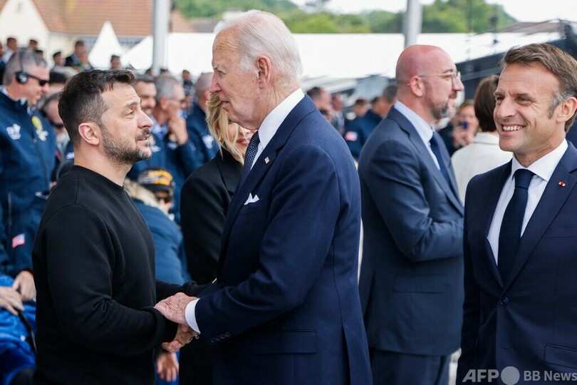 ゼレンスキー氏に拍手喝さい Dデー80年式典 仏