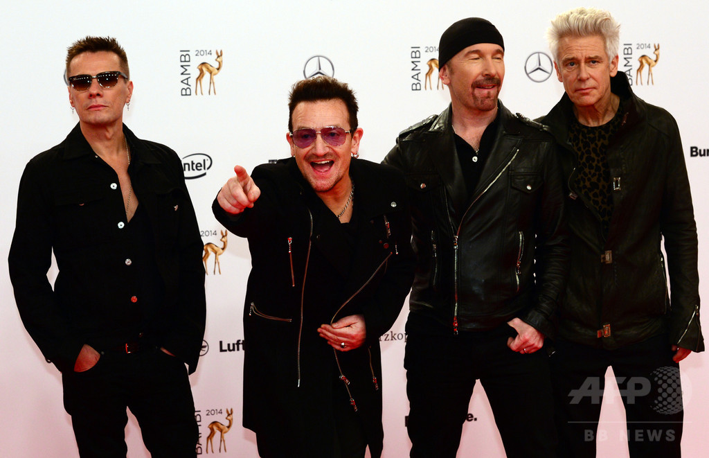 アルバム無料配信で謝罪のU2、再生回数でトップに 調査 写真1枚 国際ニュース:AFPBB News