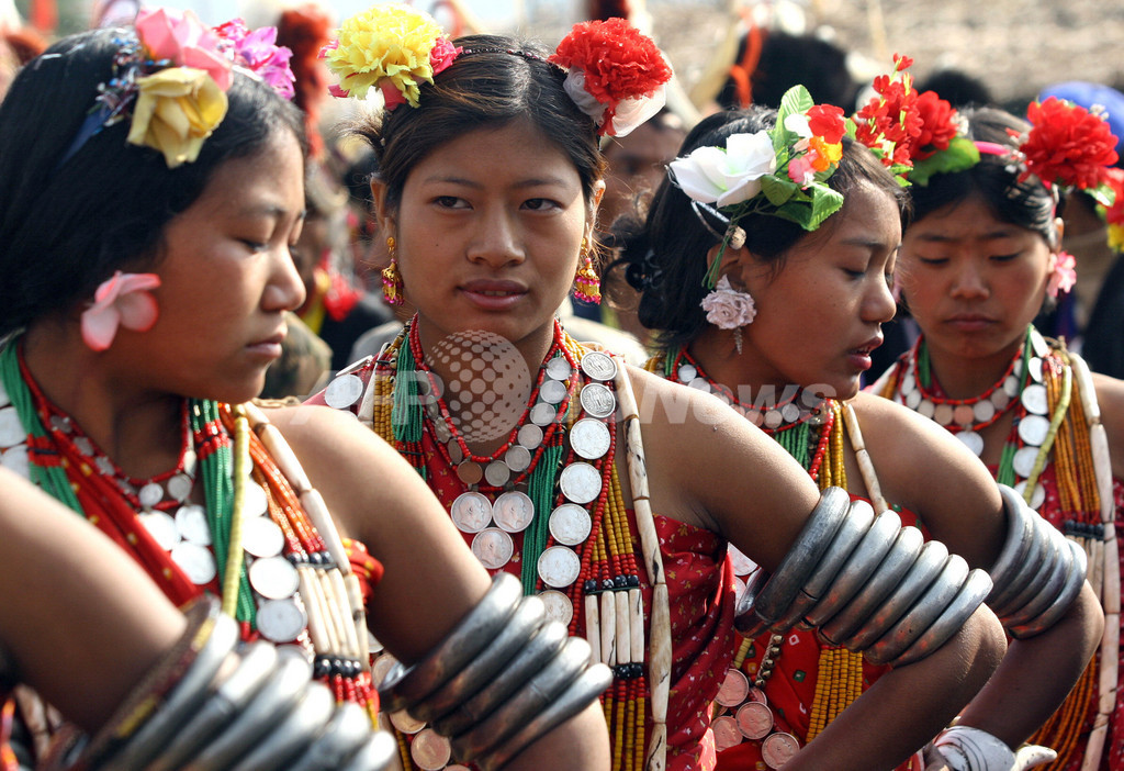 「世界で最も孤立した民族の一つ」ナガ族の新年祭 ミャンマー 写真5枚 国際ニュース:AFPBB News