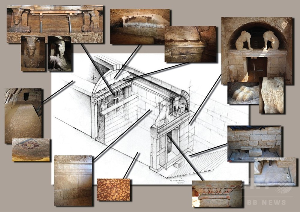 ギリシャで発見の古代墳墓 アレクサンダー大王側近の霊廟か 写真1枚 国際ニュース Afpbb News