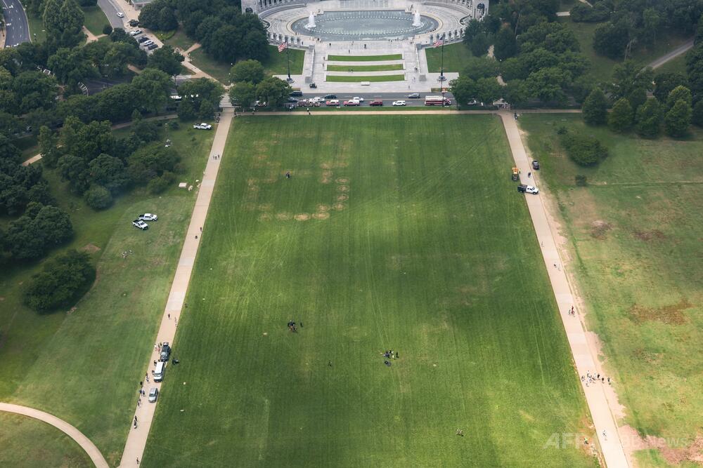米首都公園に巨大な「8647」、当局が捜査 トランプ氏への脅迫か
