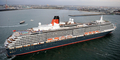 2008年2月21日、オーストラリアのメルボルン（Melbourne）に到着したクイーン・ビクトリア号（The Queen Victoria）。(c)AFP/James MORGAN