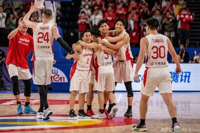日本がフィンランドに大逆転勝ち バスケW杯