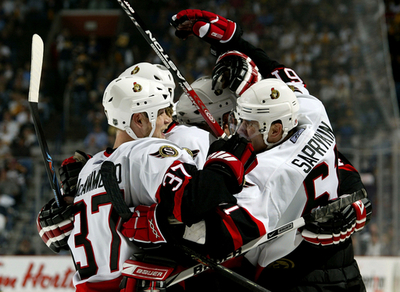＜06-07NHL プレーオフ＞セネターズ セイバーズを降し初戦を勝利で飾る - 米国