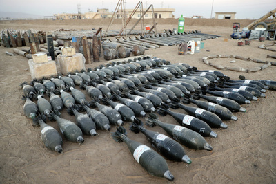 ISの武器製造規模、イラク軍進攻で明らかに モスル周辺