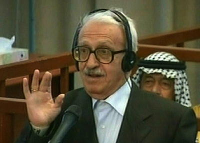 アジズ元イラク副首相の公判、再度延期 弁護人出廷せず